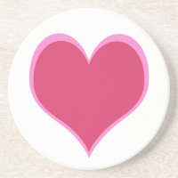 Coeur rose Bevert Coaster