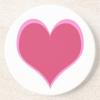 Dessous De Verre En Grès Coeur rose Bevert Coaster