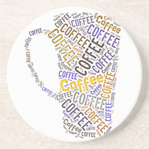 Dessous De Verre En Grès Coffee Mug Word Art