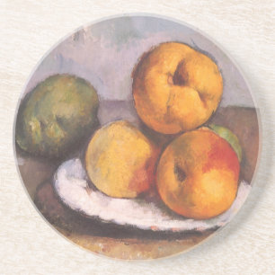 Dessous De Verre En Grès coing, pommes, poires de Paul Cezanne