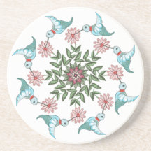 Dessous de verre en grès colibri