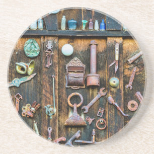 Dessous De Verre En Grès Colorado, Crested Butte. Collection d'antiquités