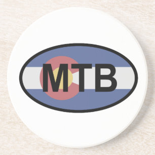 Dessous De Verre En Grès Colorado Drapeau VTT