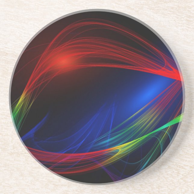 Dessous De Verre En Grès Coloré (Devant)