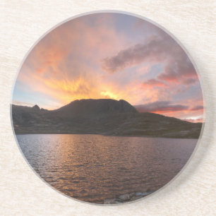 Dessous De Verre En Grès Columbine Lake Sunrise - Weminuche Wilderness