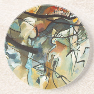 Dessous De Verre En Grès Composition Kandinsky V Peinture Abstraite
