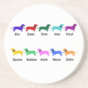 Dessous De Verre En Grès Compte des teckels allemands