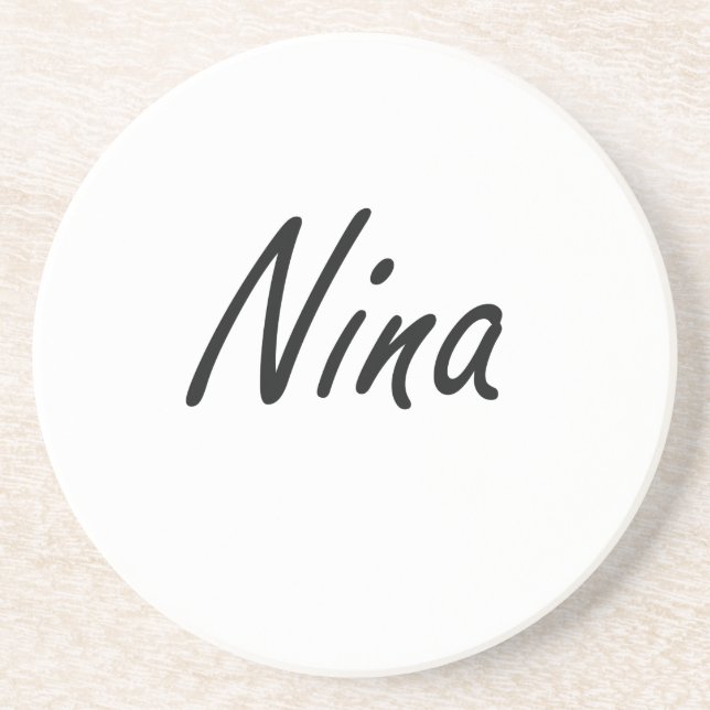 Dessous De Verre En Grès Conception nommée artistique de Nina (Devant)