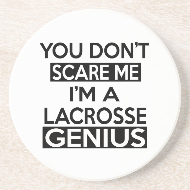 DESSOUS DE VERRE EN GRÈS CONCEPTIONS DE GÉNIE DE LACROSSE (Devant)