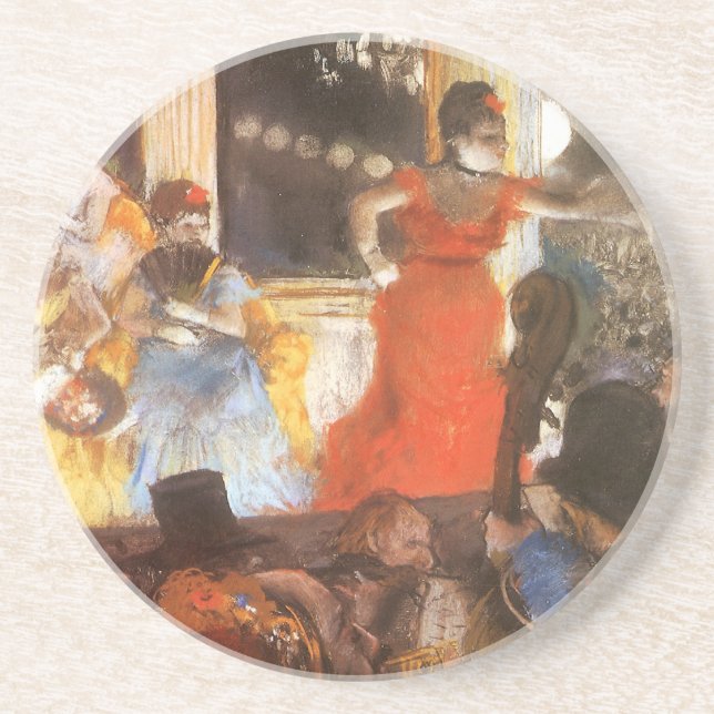 Dessous De Verre En Grès Concert Café aux Ambassadeurs par Edgar Degas (Devant)