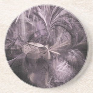 Dessous De Verre En Grès Confusion en noir et blanc