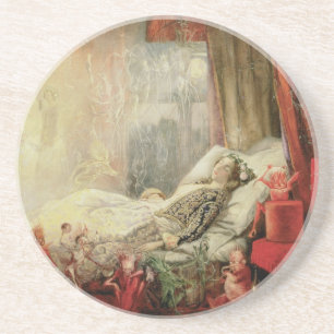 Dessous De Verre En Grès Conte de fées vintage, matière dont les rêves sont
