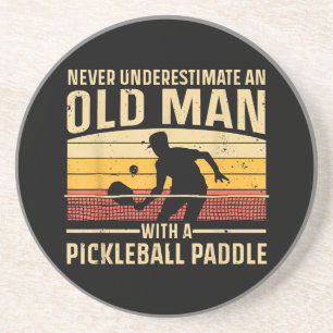 Dessous De Verre En Grès Cool Pickleball Art Pour Hommes Femmes Paddle Pick
