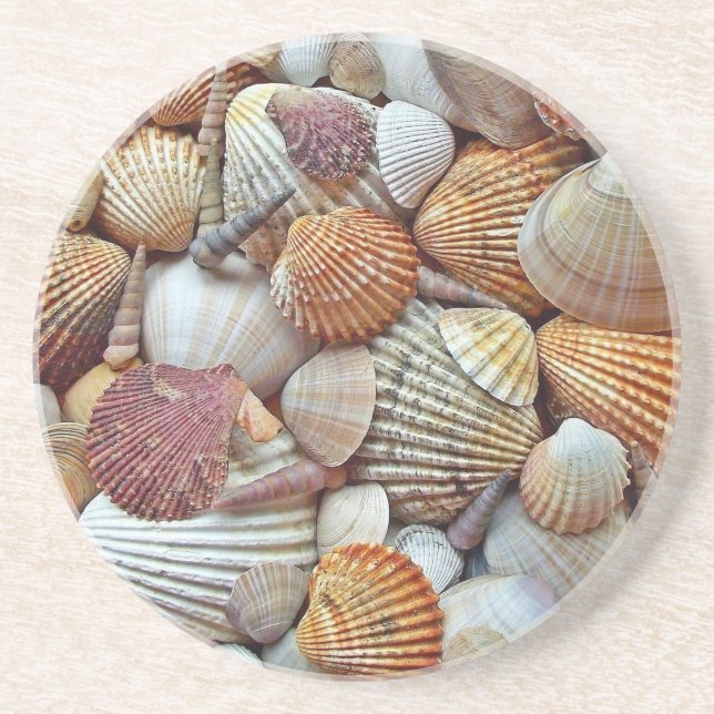 Dessous De Verre En Grès Coques de mer (Devant)