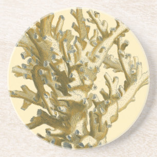 Dessous De Verre En Grès Corail par la mer