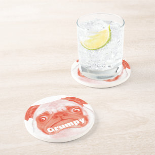 Dessous De Verre En Grès Coral Grumpy Puggy