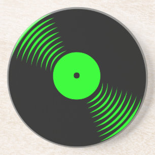 Dessous De Verre En Grès Corey Tiger 80s Rétro Vintage Sous-verre Vinyle