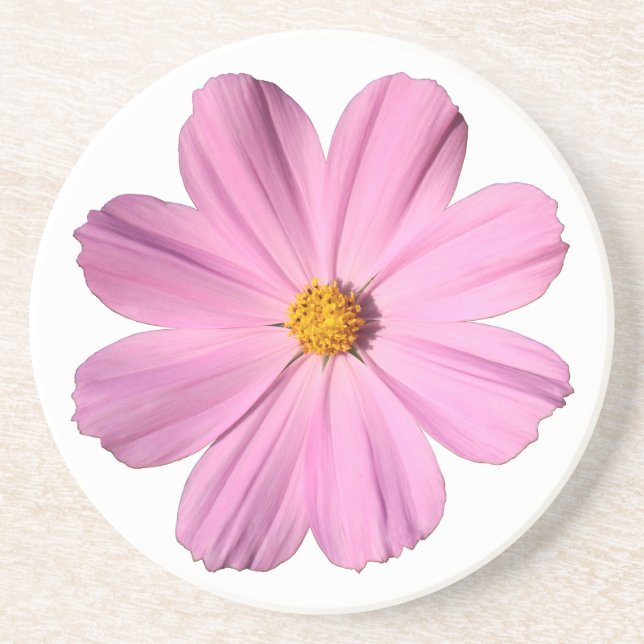 Dessous De Verre En Grès Cosmos roses (Devant)