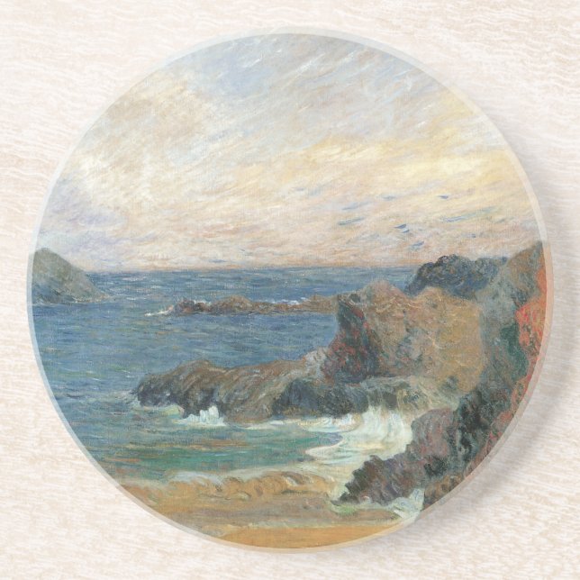 Dessous De Verre En Grès Côte rocheuse par Paul Gauguin, Impressionnisme Vi (Devant)