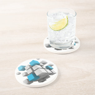 Dessous De Verre En Grès Coubes 3D SlipperyJoe carré 3D