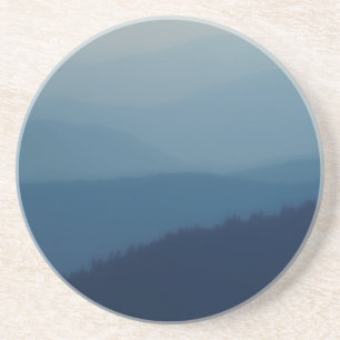 Dessous De Verre En Grès Couches bleues