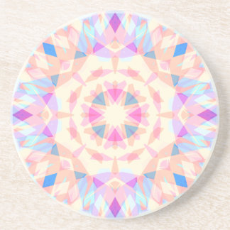 Dessous De Verre En Grès Couleur arc-en-ciel d'Halloween bleu rose doux