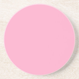 Dessous De Verre En Grès Couleur carnation rose solide   Classique   Élégan
