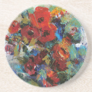 Dessous De Verre En Grès Couleur II