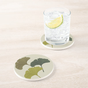 Dessous De Verre En Grès Couleurs Arrière - plans personnalisables Feuilles