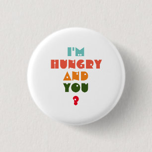 Dessous De Verre En Grès Coussin T-shirt  I' m hun 1 Inch Round Button