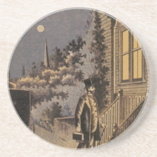 Dessous De Verre En Grès Couverture de livre vintage Docteur Dunlop's Famil