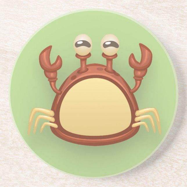 Dessous De Verre En Grès Crabe (Devant)