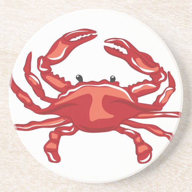 Dessous De Verre En Grès Crabe rouge (Devant)