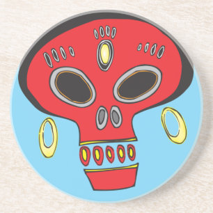 Dessous De Verre En Grès Crâne tribal