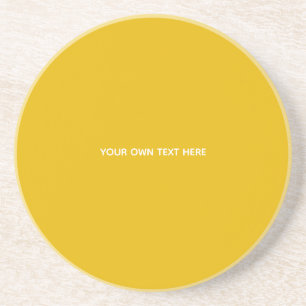 Dessous De Verre En Grès Créez votre propre design personnalisé jaune