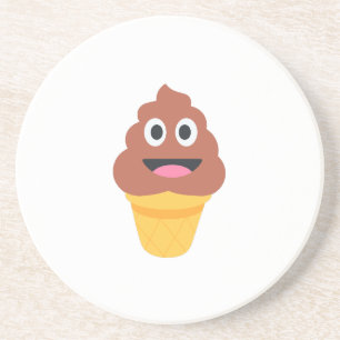 Dessous De Verre En Grès crème glacée cône émoji