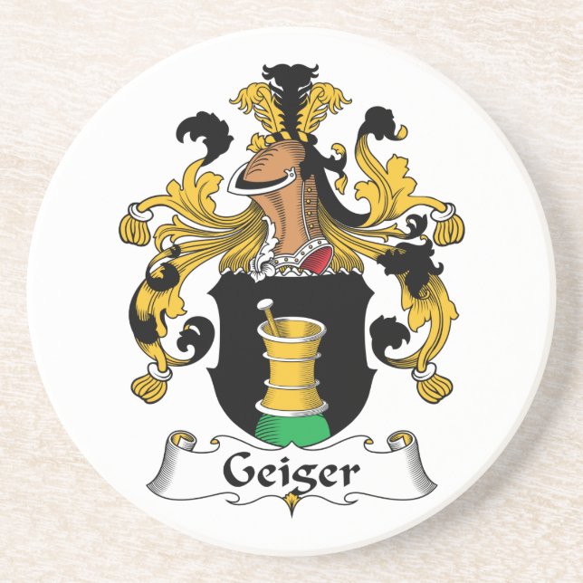 Dessous De Verre En Grès Crête de famille de Geiger (Devant)