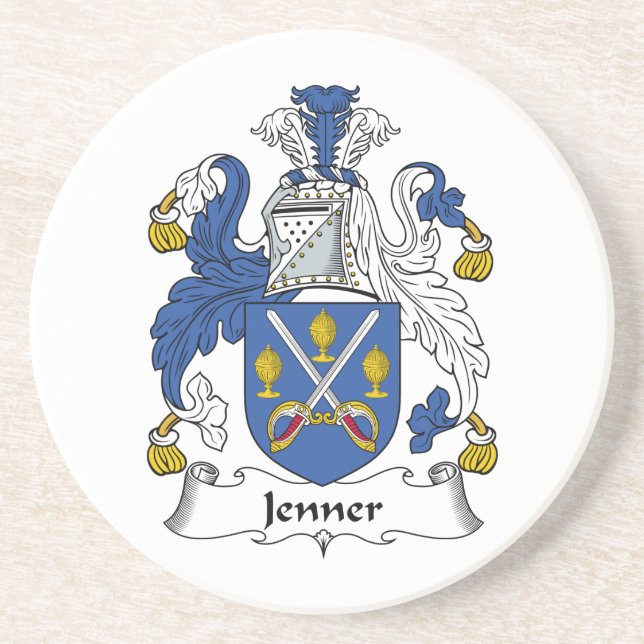 Dessous De Verre En Grès Crête de famille de Jenner (Devant)