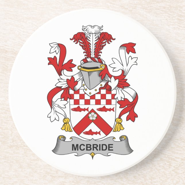 Dessous De Verre En Grès Crête de famille de McBride (Devant)