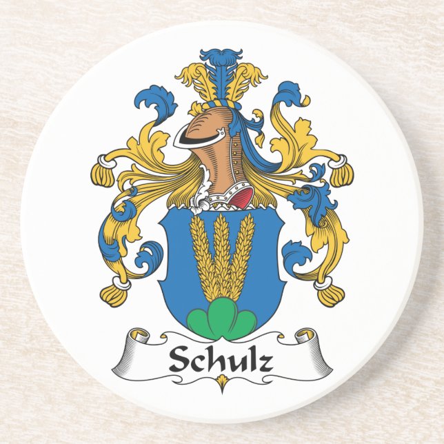 Dessous De Verre En Grès Crête de famille de Schulz (Devant)