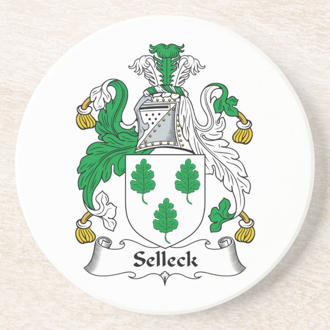 Dessous De Verre En Grès Crête de famille de Selleck (Devant)