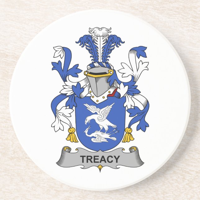 Dessous De Verre En Grès Crête de famille de Treacy (Devant)