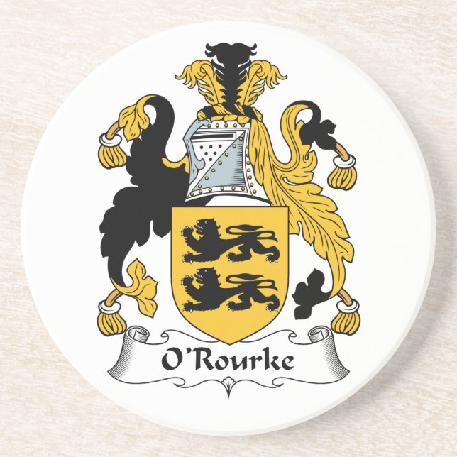 Dessous De Verre En Grès Crête de famille d'O'Rourke (Devant)