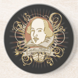 Dessous De Verre En Grès Crête de William Shakespeare (or)