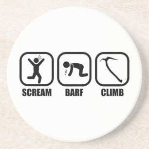 Dessous De Verre En Grès Cri Barf Climb