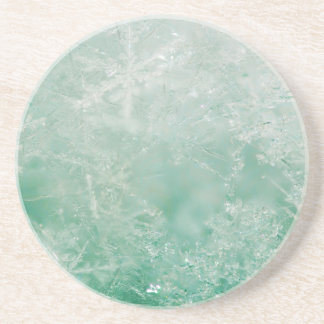 Dessous De Verre En Grès Cristaux de flocon de neige