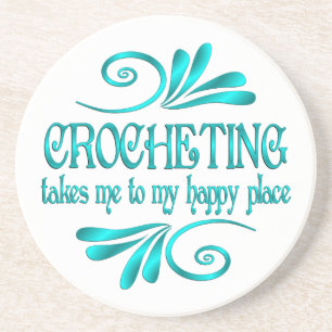 Dessous De Verre En Grès Crocheting Happy Place