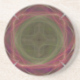 Dessous De Verre En Grès Croix géométrique