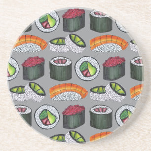 Dessous De Verre En Grès Cuisine japonaise Sushi California Tuna Roll Nigir