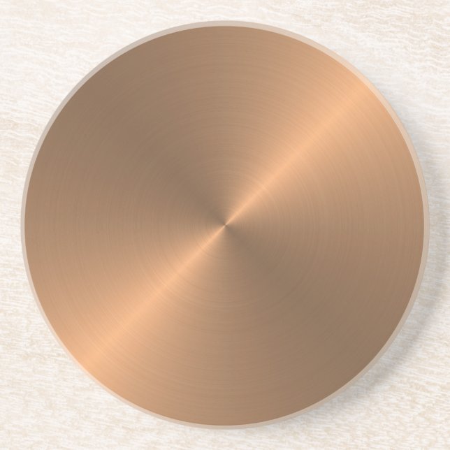 Dessous De Verre En Grès Cuivre (Devant)